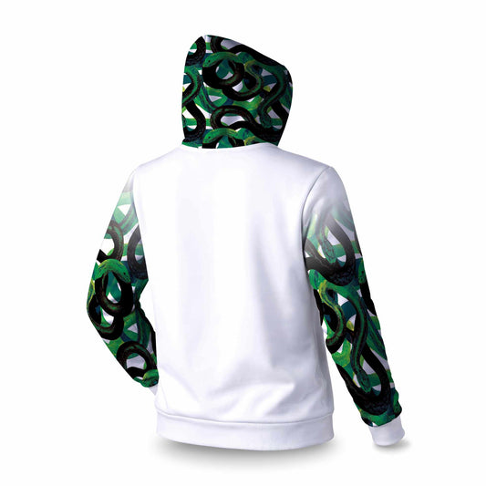 Emerald Coil Dance Sleevie Pullover Hoodie | Stylish Apparel