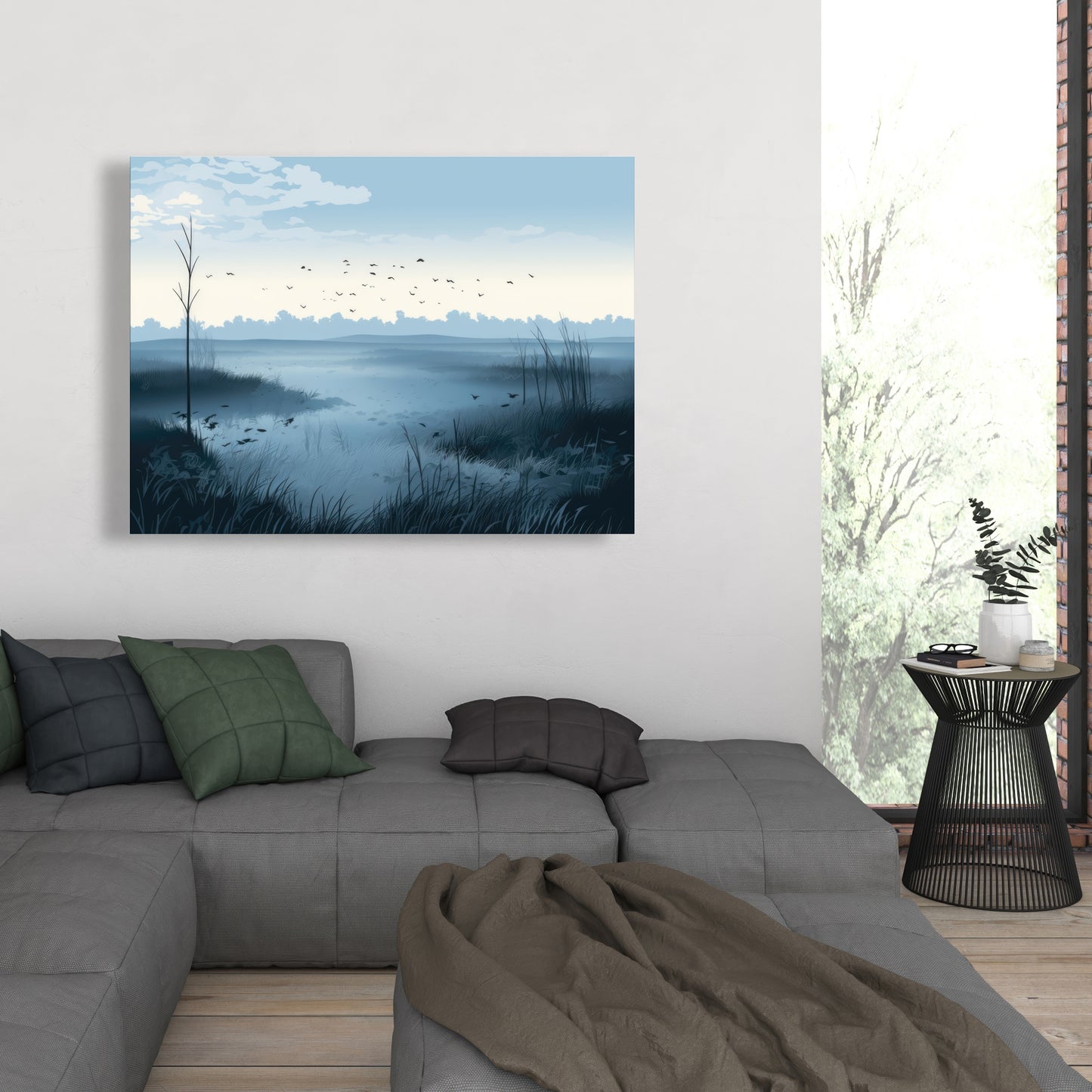 Evening marsh - 32"x32" Canvas