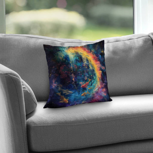 Milky Wave Poly Twill Throw Pillow - Stylish Home Decor