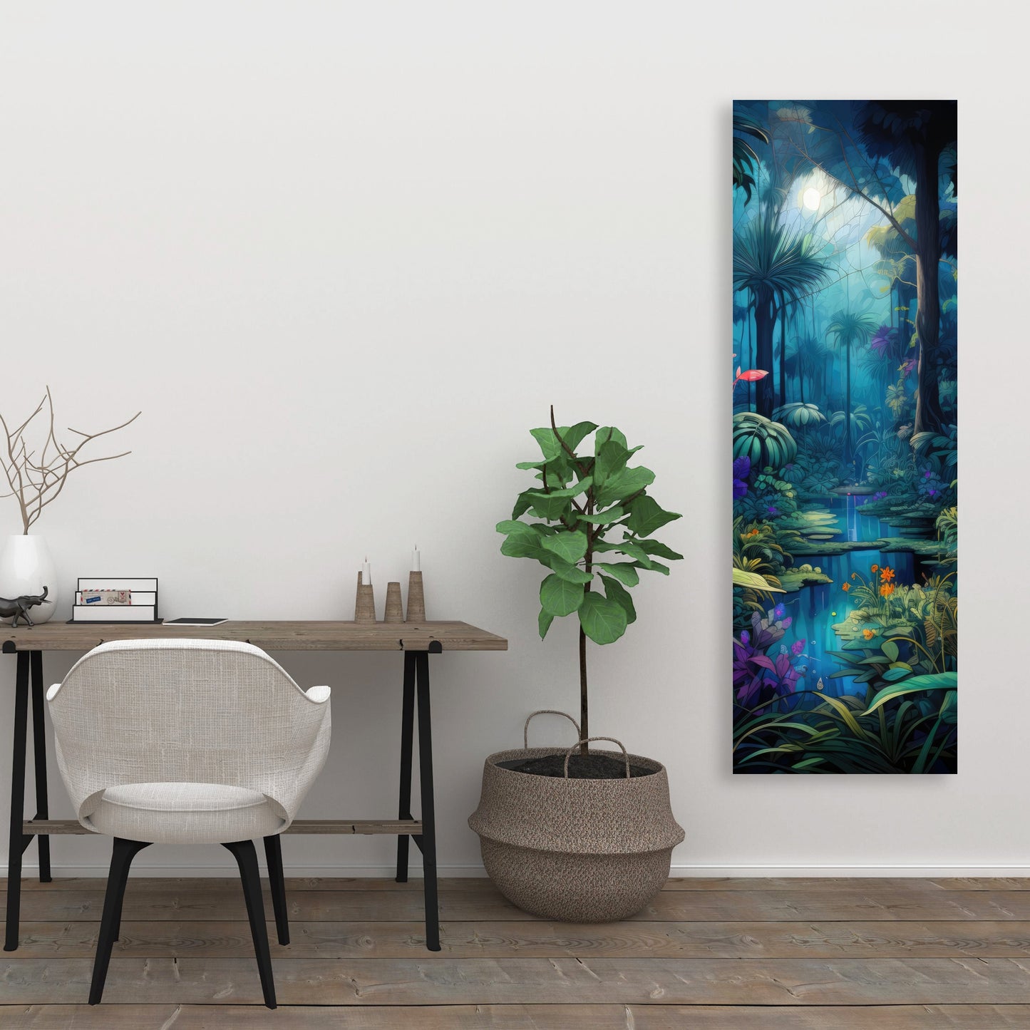 The Beauty of Nature - Black Canvas Home Decor Art Print