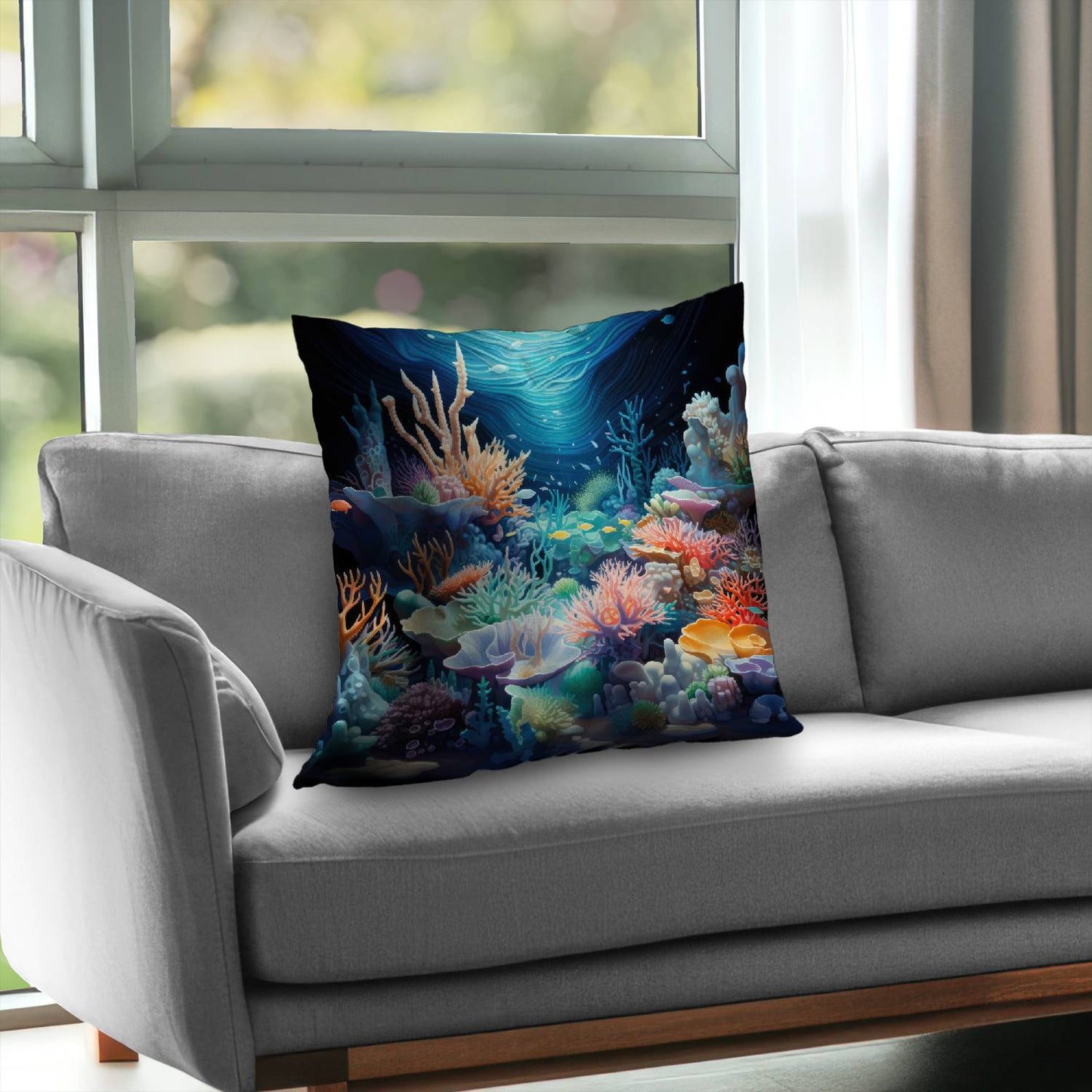 The Reef Purple Poly Twill Throw Pillow Insert | Home Decor