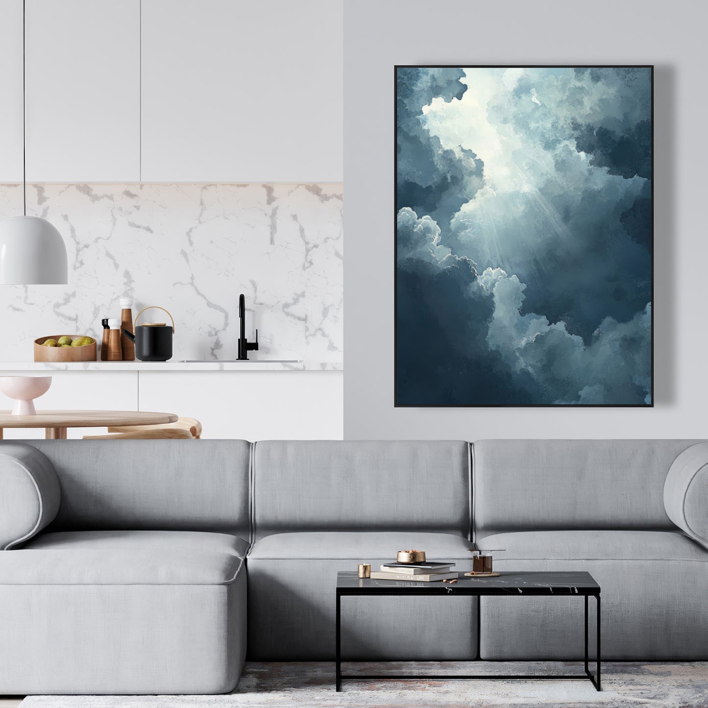 Afterglow - 36"x36" Framed canvas