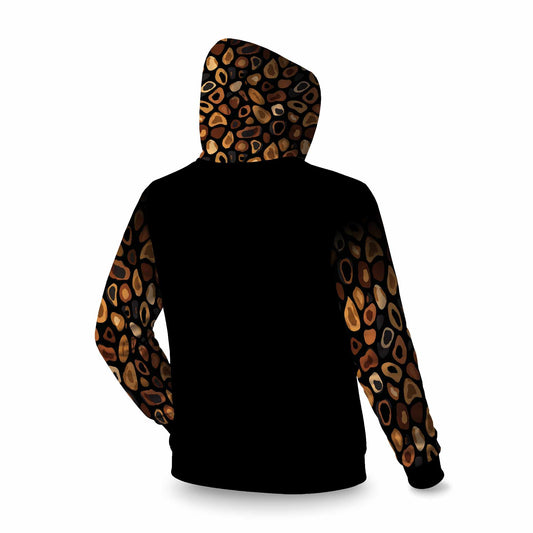 Sweat à capuche à manches longues Wild Earth Spots | Vêtements élégants