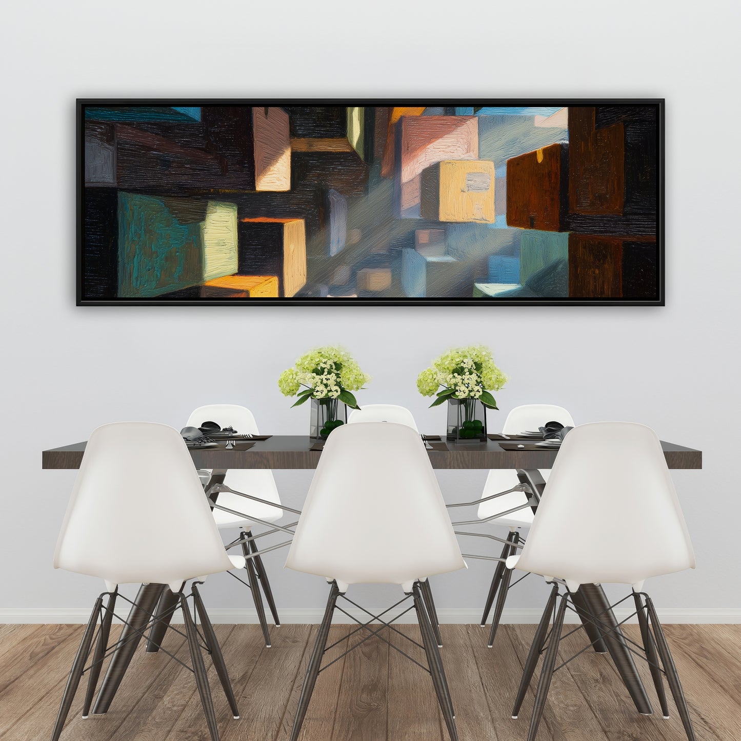 Boxed up - 24"x24" Framed canvas