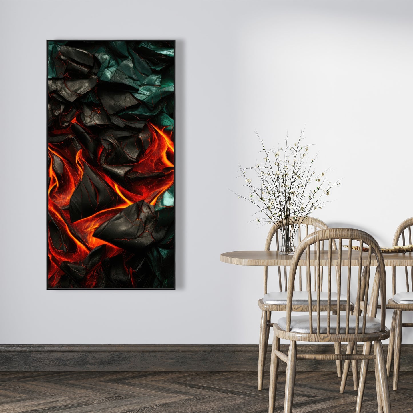 Imminent rupture - 36"x36" Framed canvas