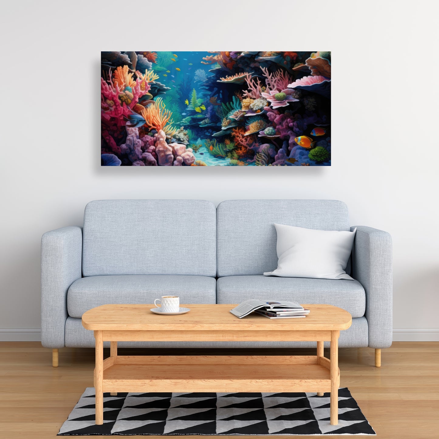Coral - 32"x32" Canvas