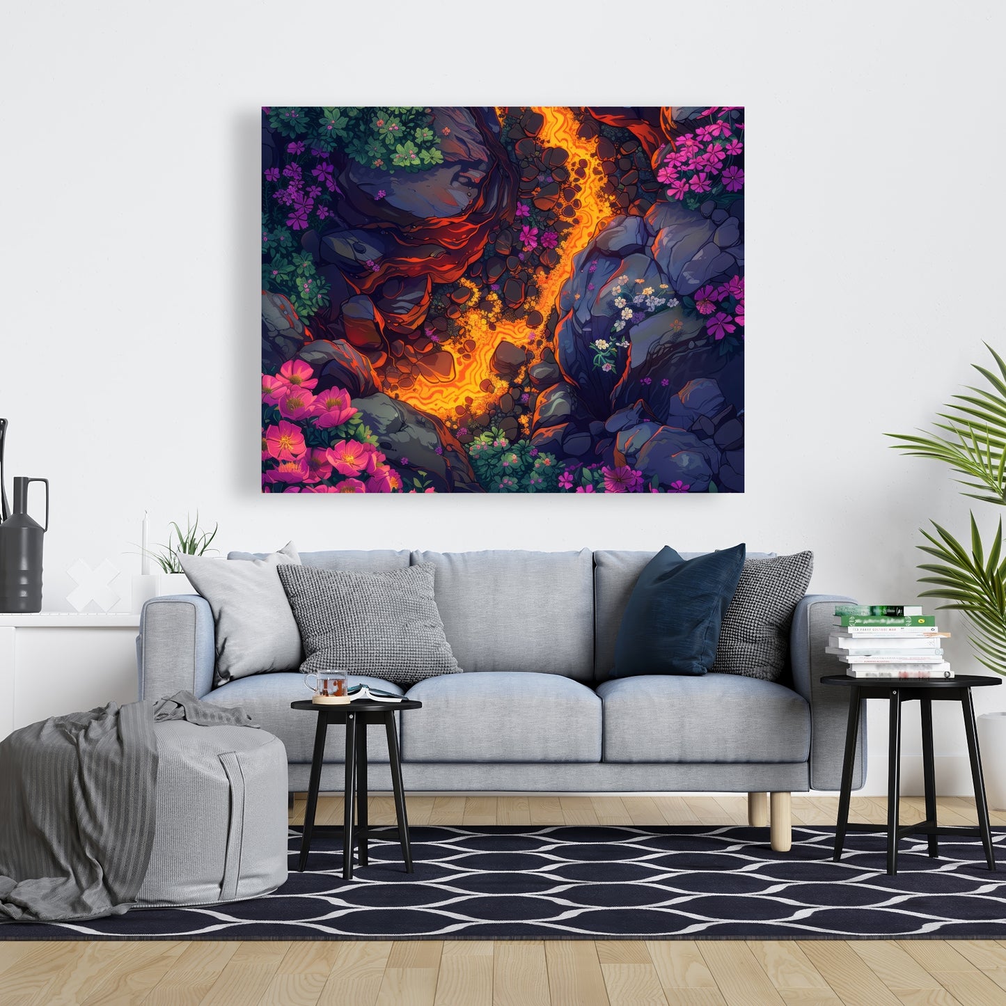 Hot river - 32"x32" Canvas