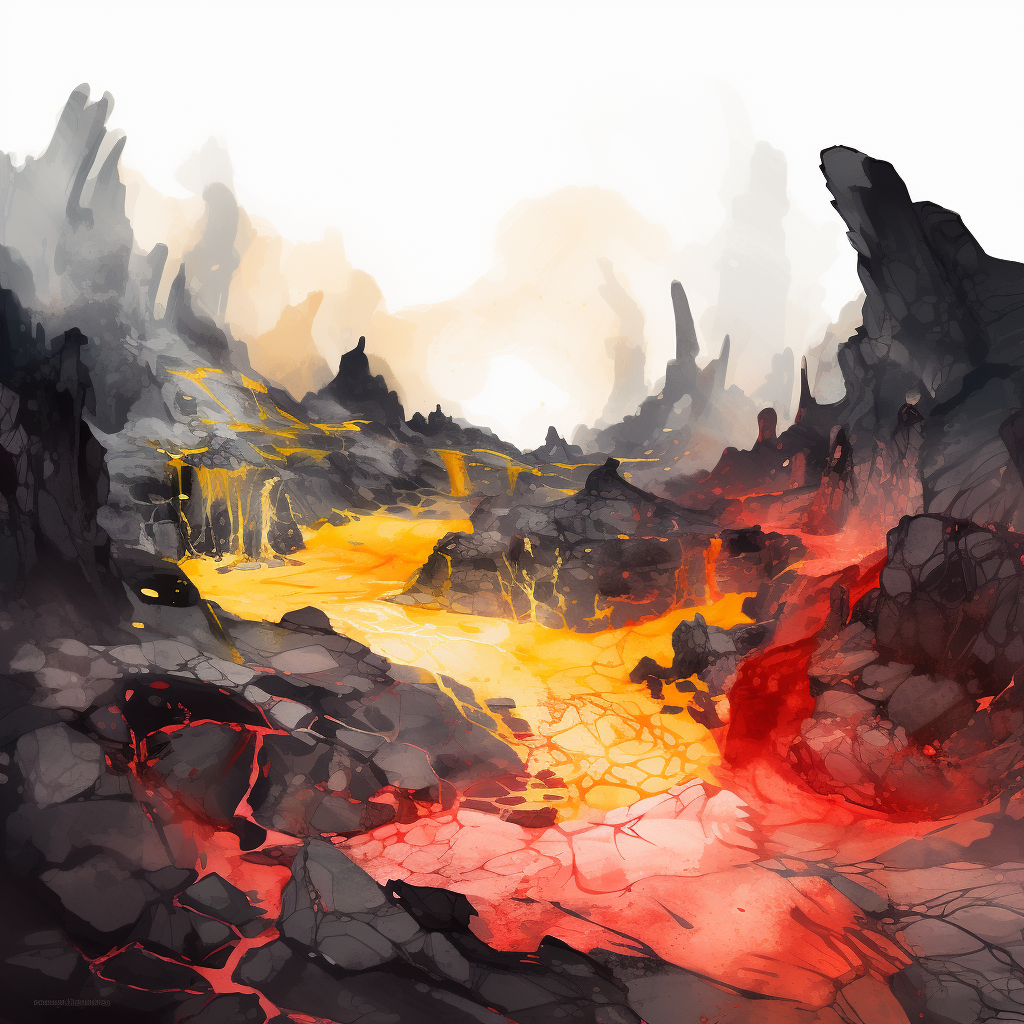 Hot and flowing - 36"x36" Framed canvas
