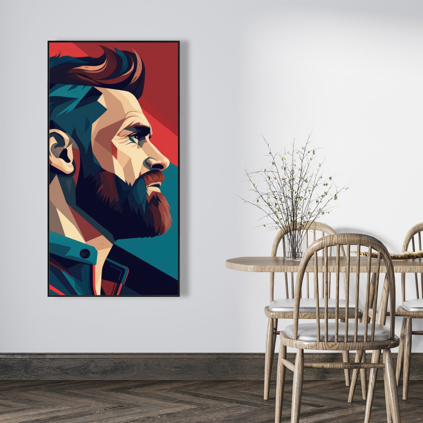 Courageous - 36"x36" Framed canvas