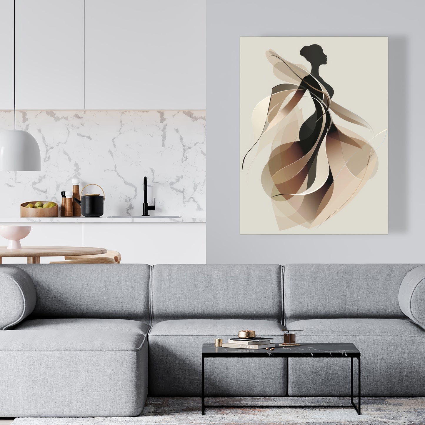 Classy silhouette - 32"x32" Canvas