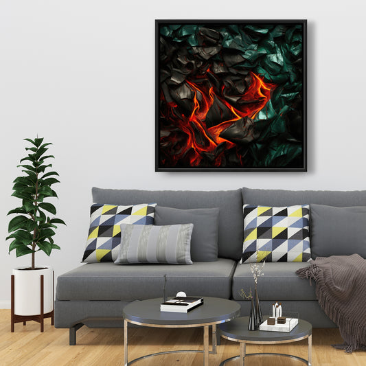 Imminent rupture - 36"x36" Framed canvas