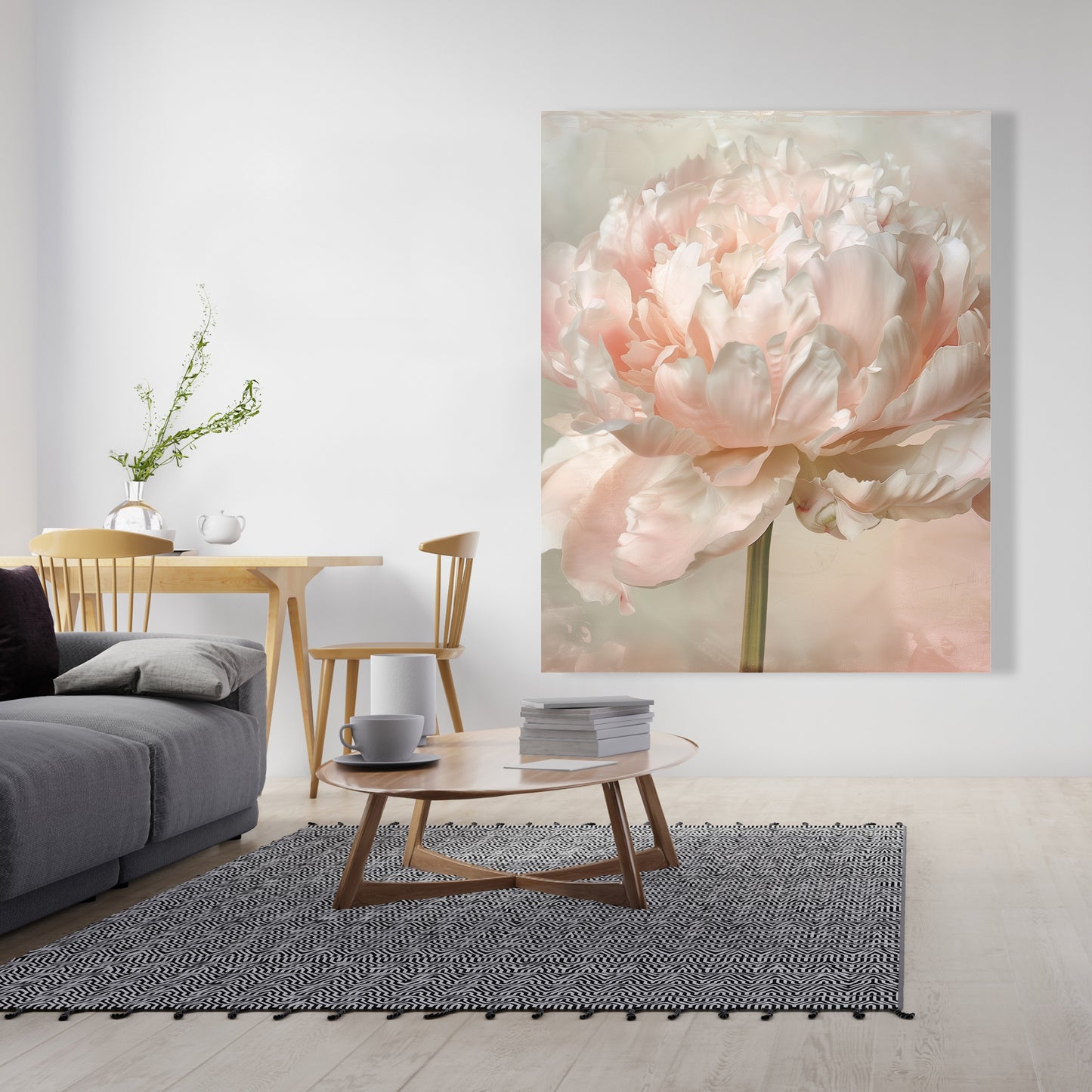 Peony - 32"x32" Canvas