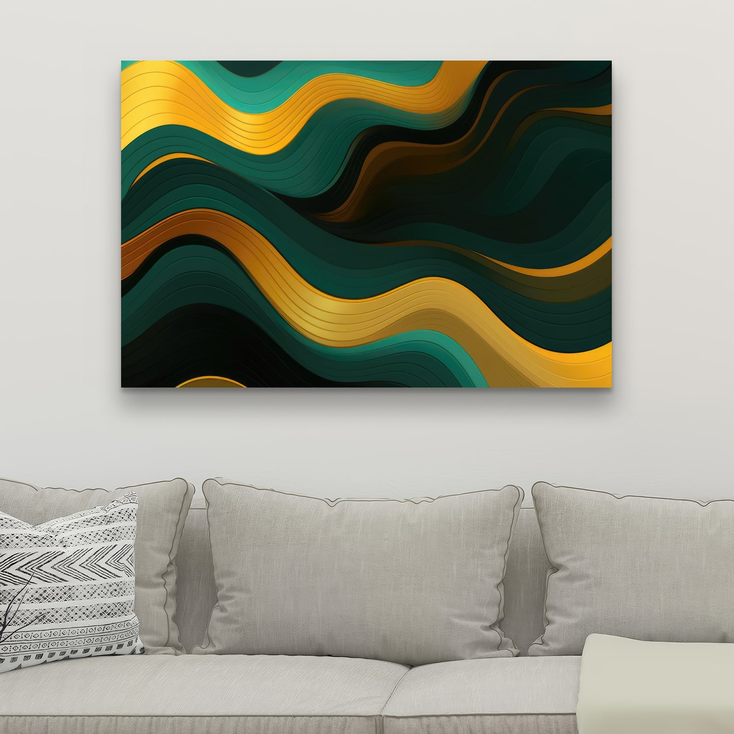 Golden harmony - 32"x32" Canvas