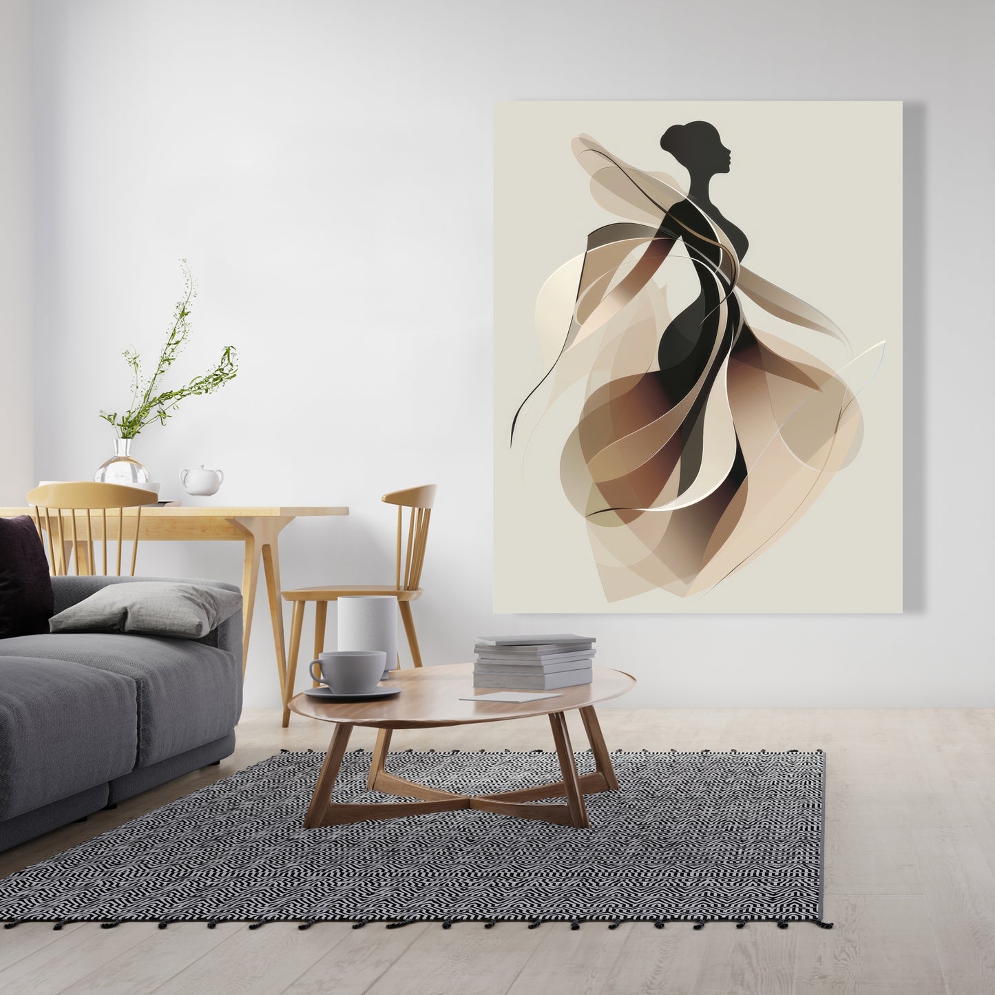 Classy silhouette - 32"x32" Canvas