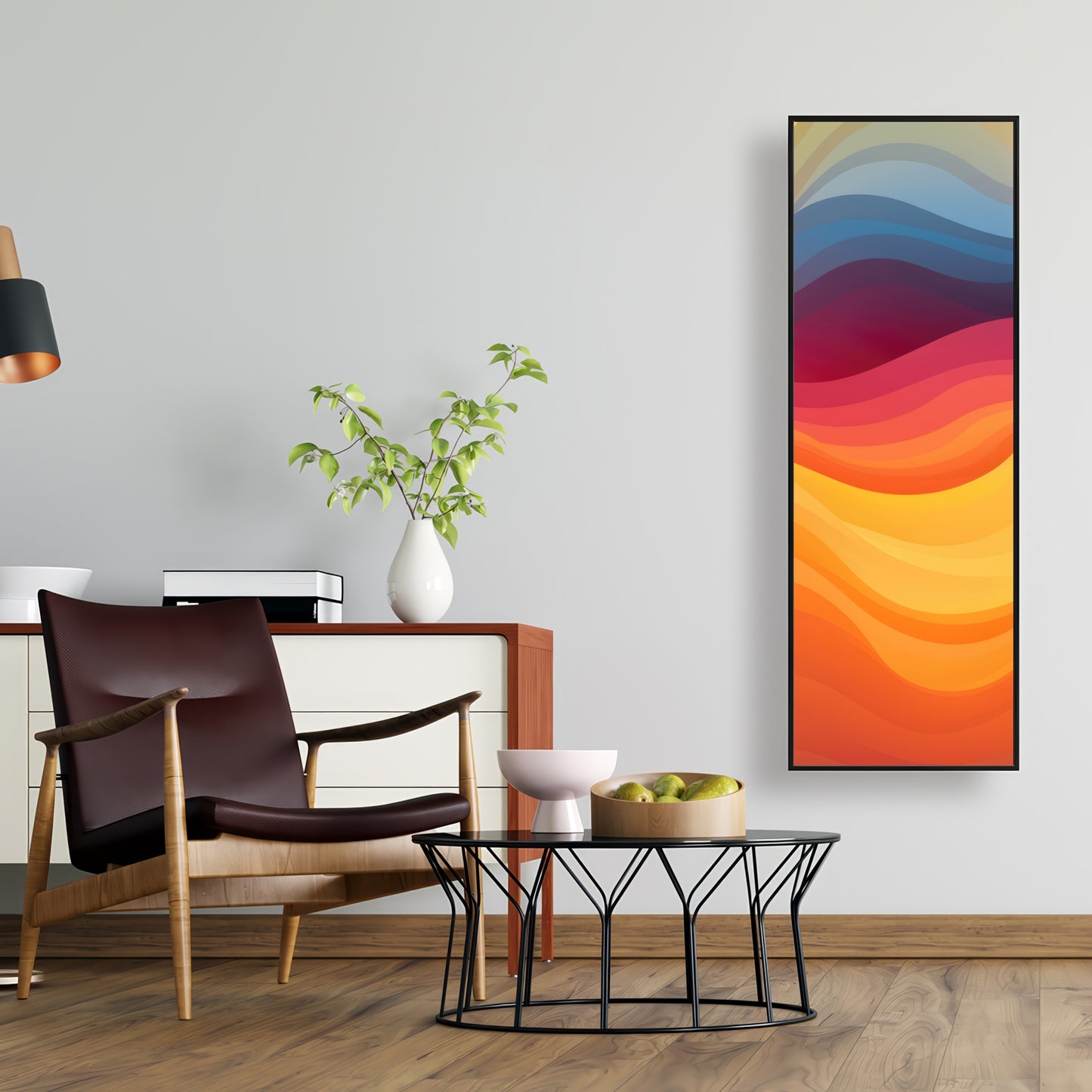 Cloudy Sky - Blue Framed Canvas for Home Decor | Wall Art