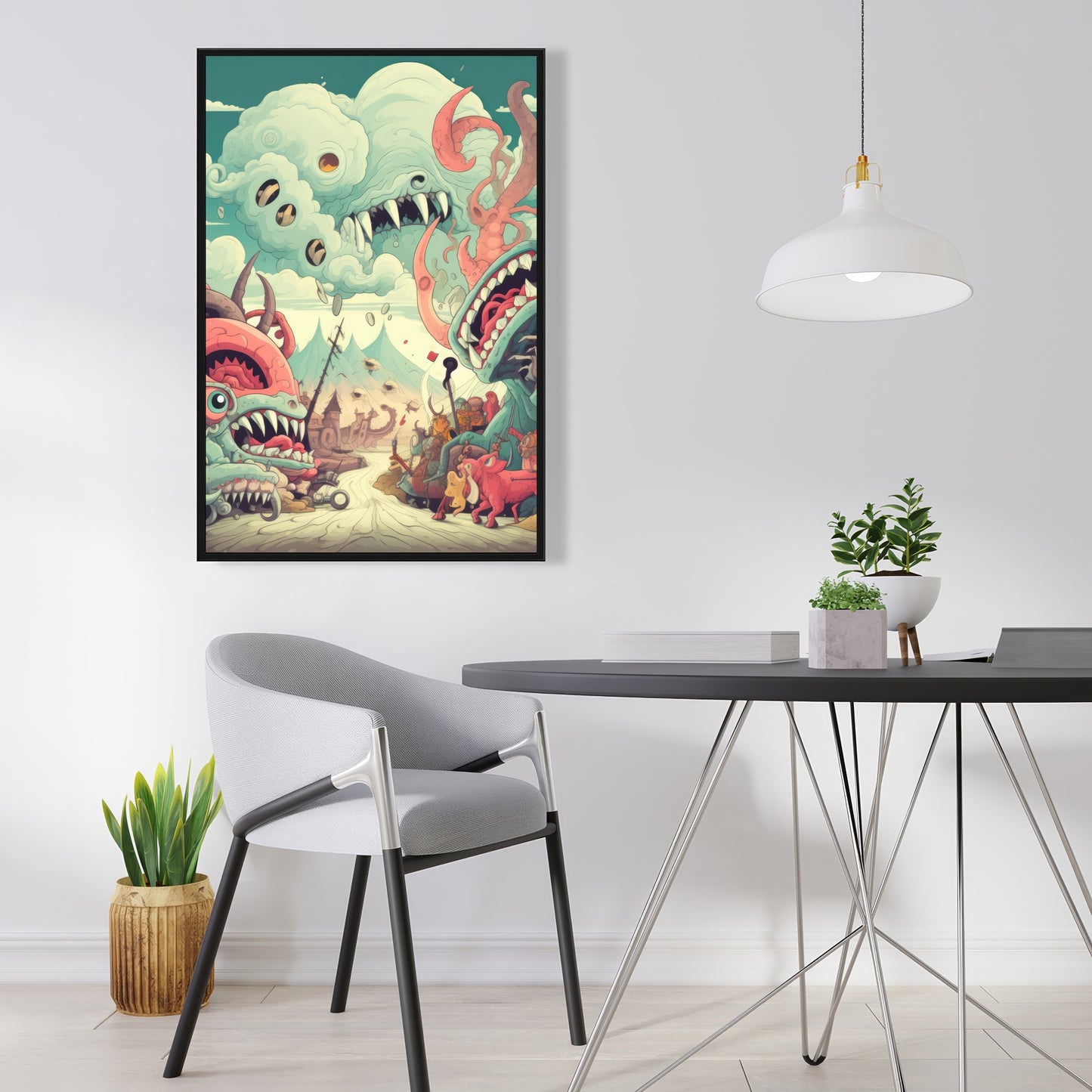 Unimaginable - Framed Canvas - Print on demand