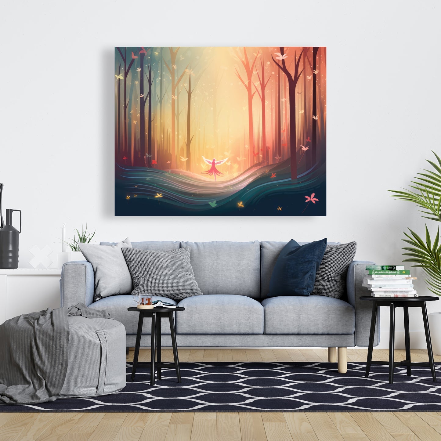 Enchanted Yellow Canvas | Vibrant Home Decor Artwork