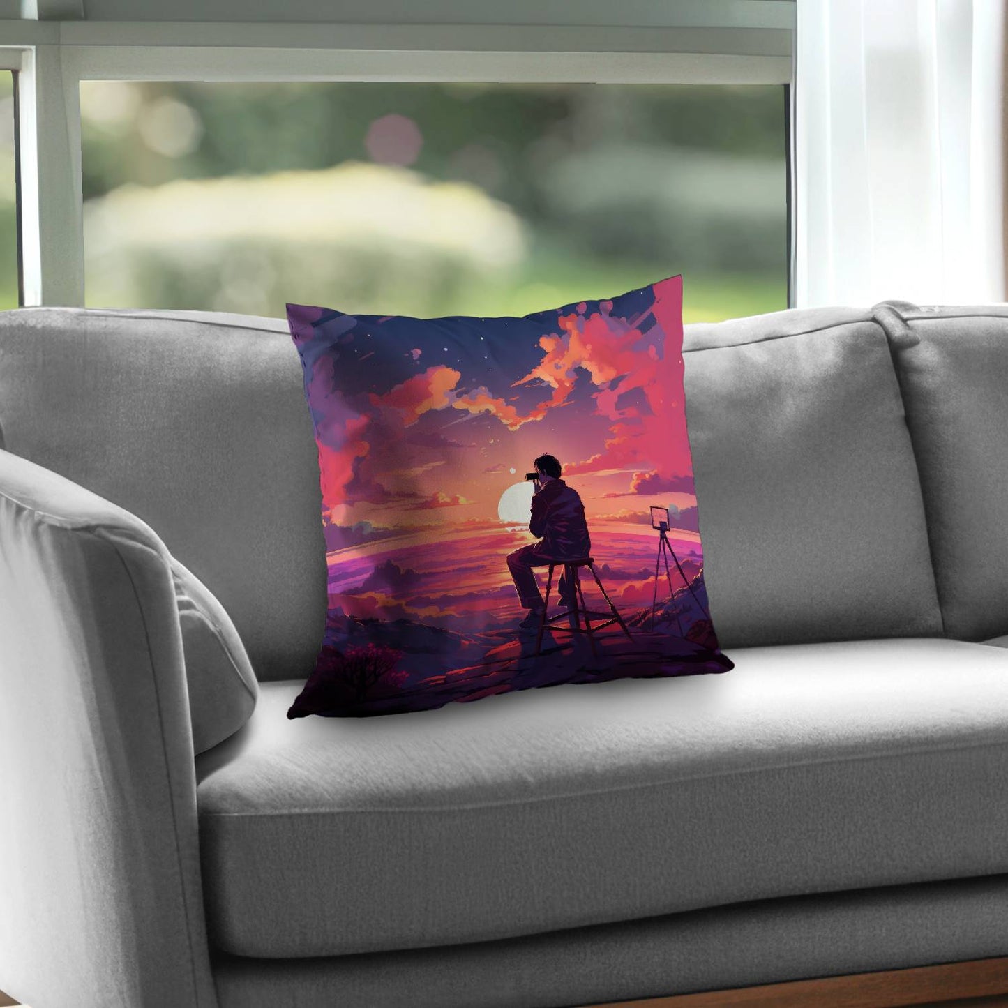 The observer - Throw Pillow