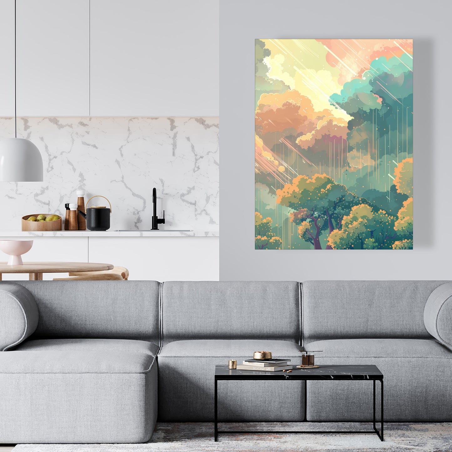 Crystal winds - 32"x32" Canvas