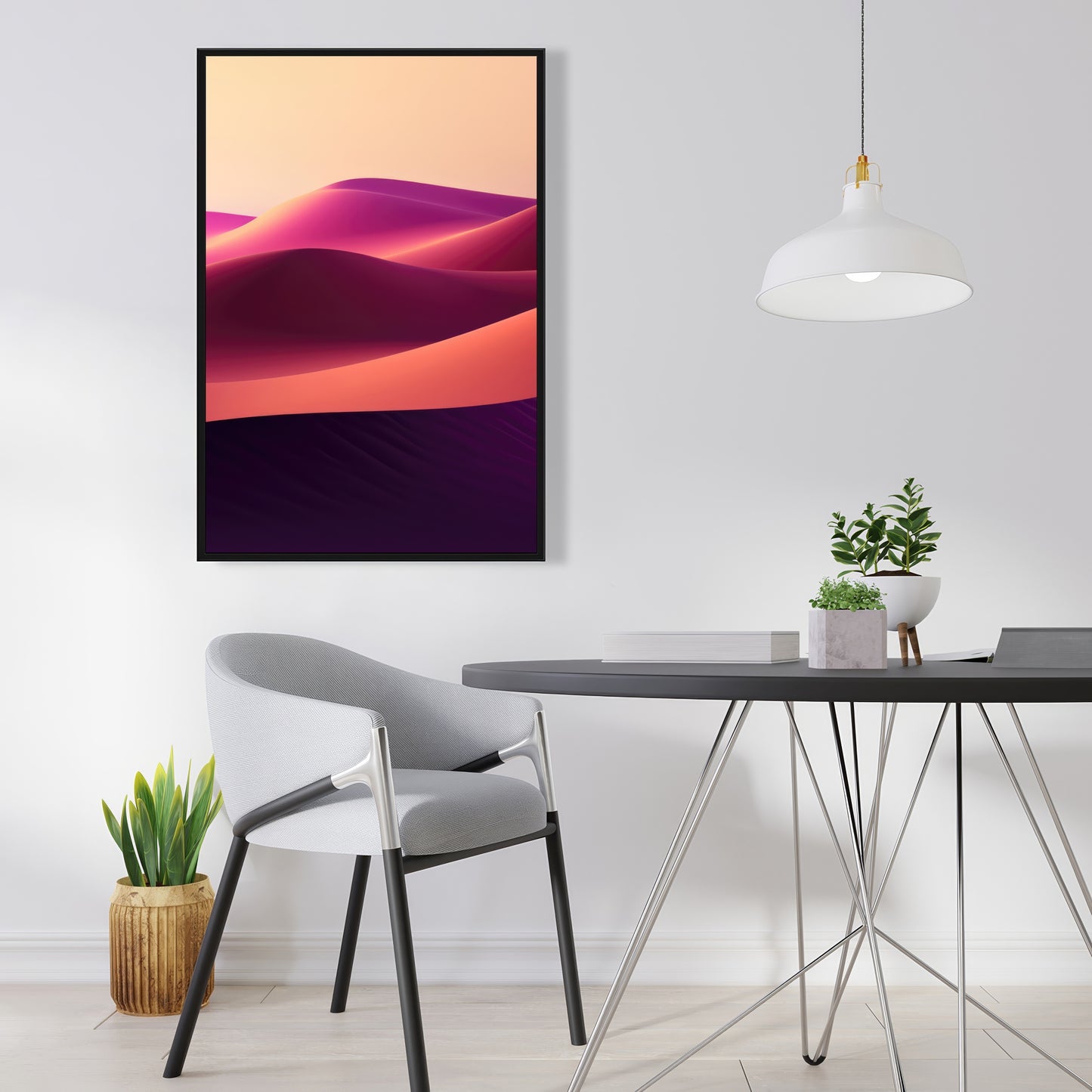 Deep dunes - 36"x36" Framed canvas