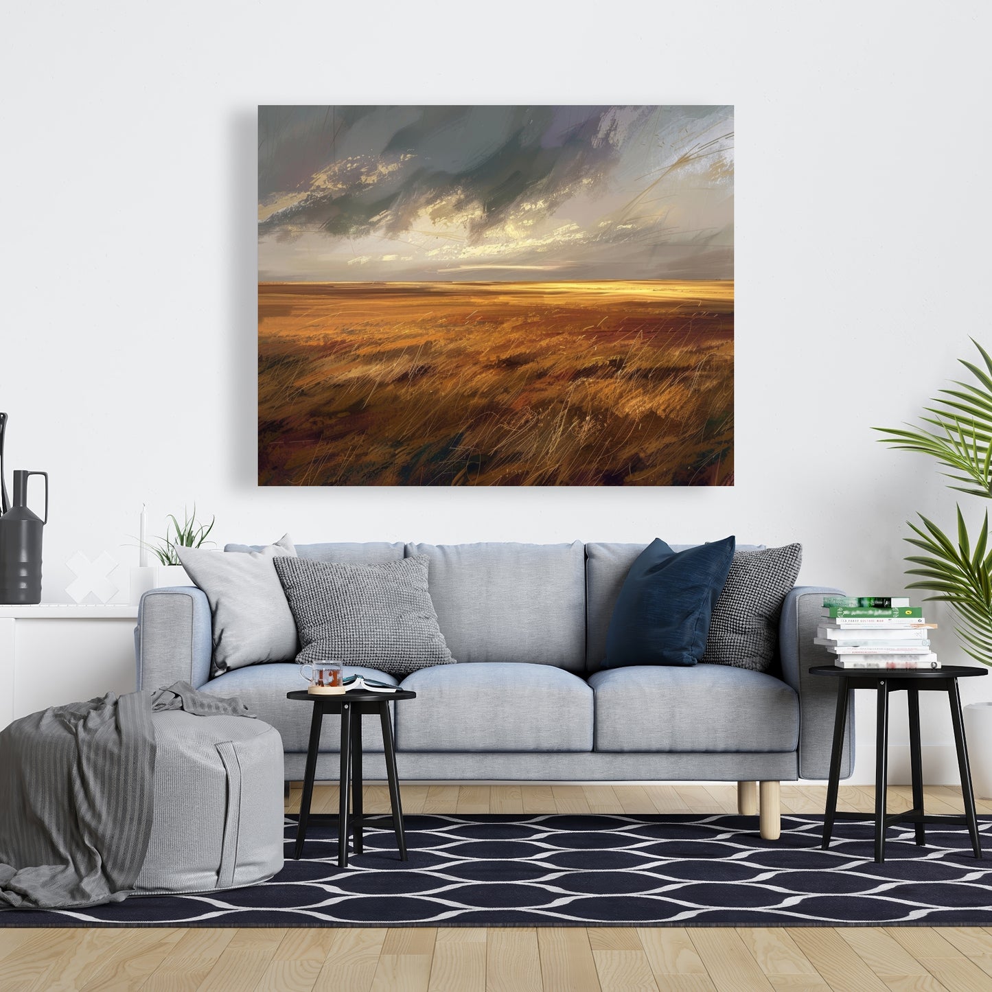 Before the Storm - Gray Canvas Art for Home Decor
