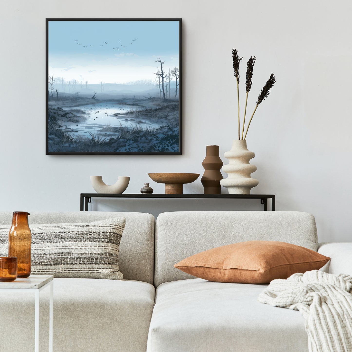 Swampy lands - 36"x36" Framed canvas