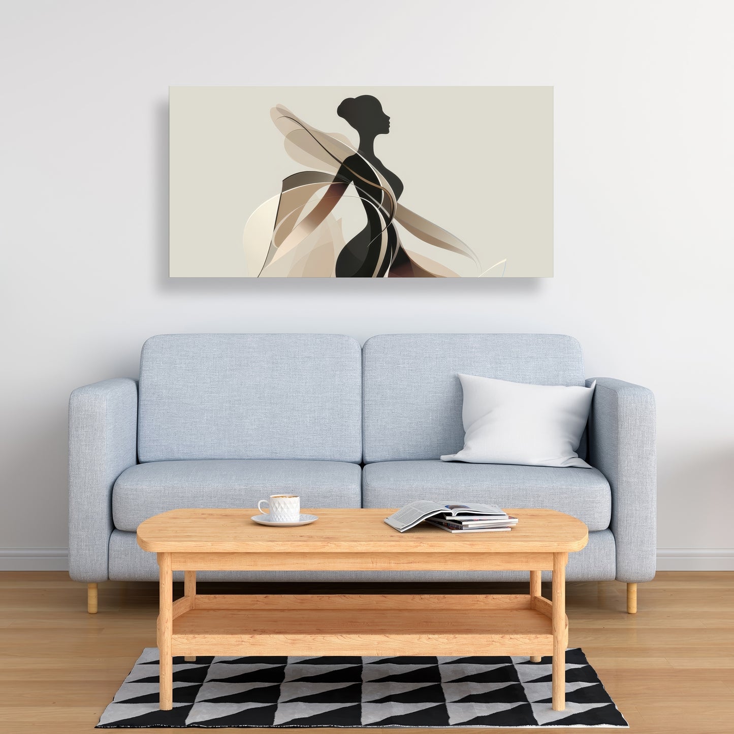 Classy silhouette - 32"x32" Canvas