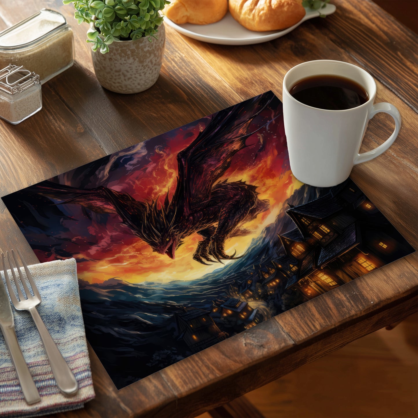 Back for Revenge - Orange Polyester Placemat for Home Decor