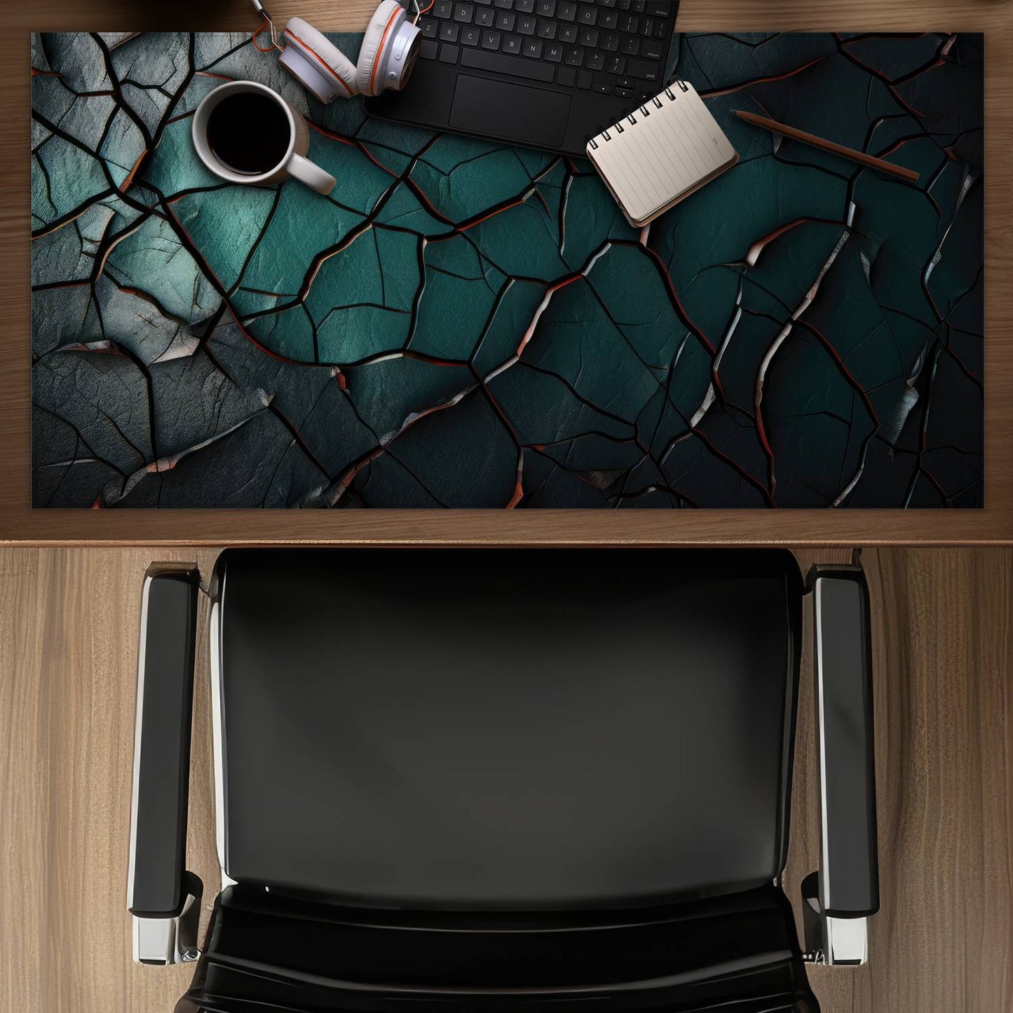 Vivid cracks - Desk mat - Print on demand