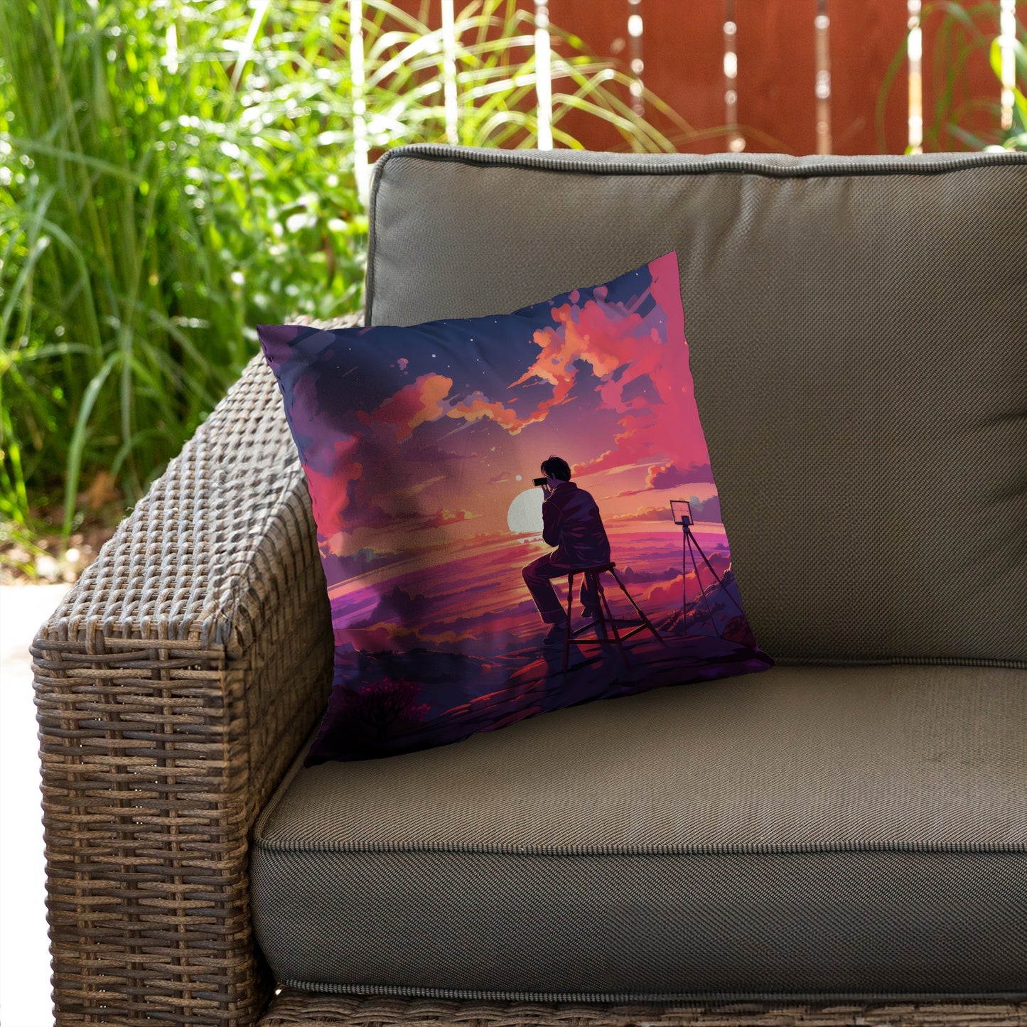 The observer - Throw Pillow