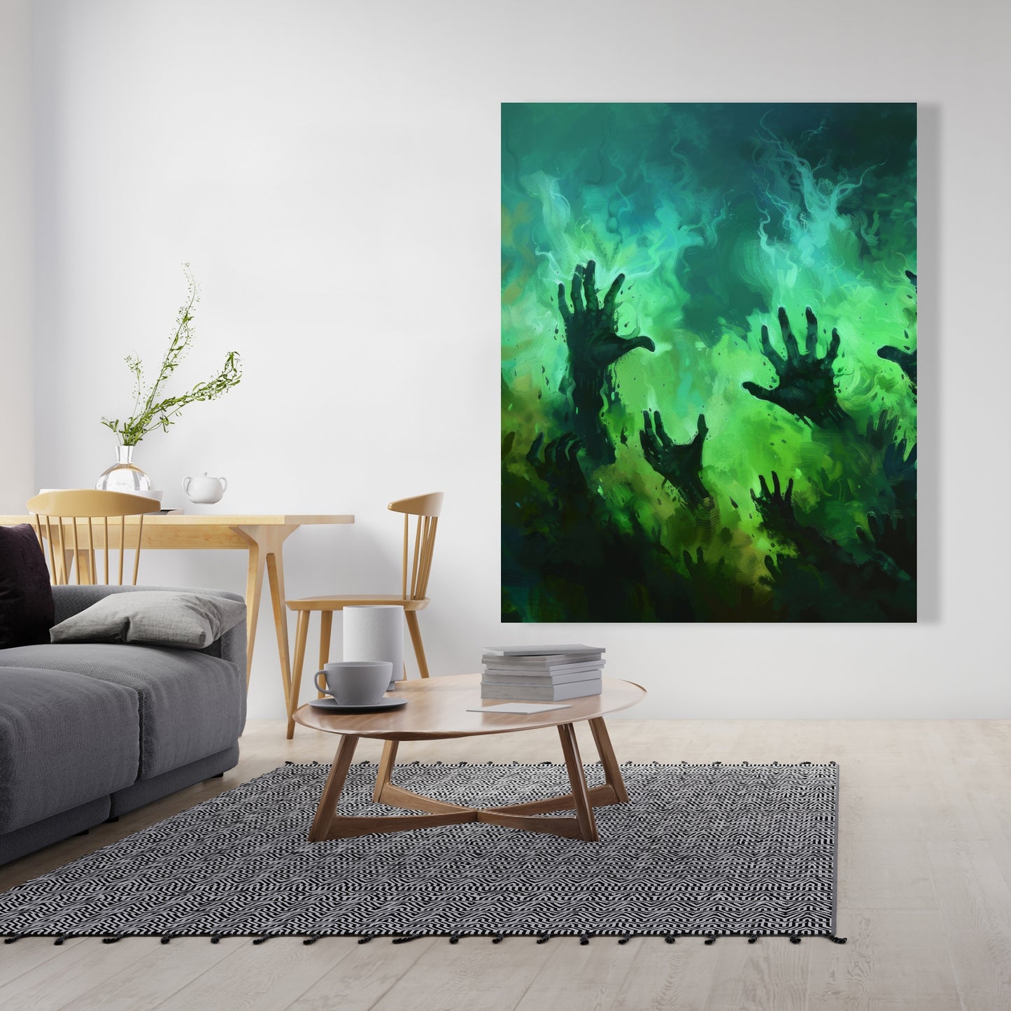 Hands of despair - 32"x32" Canvas