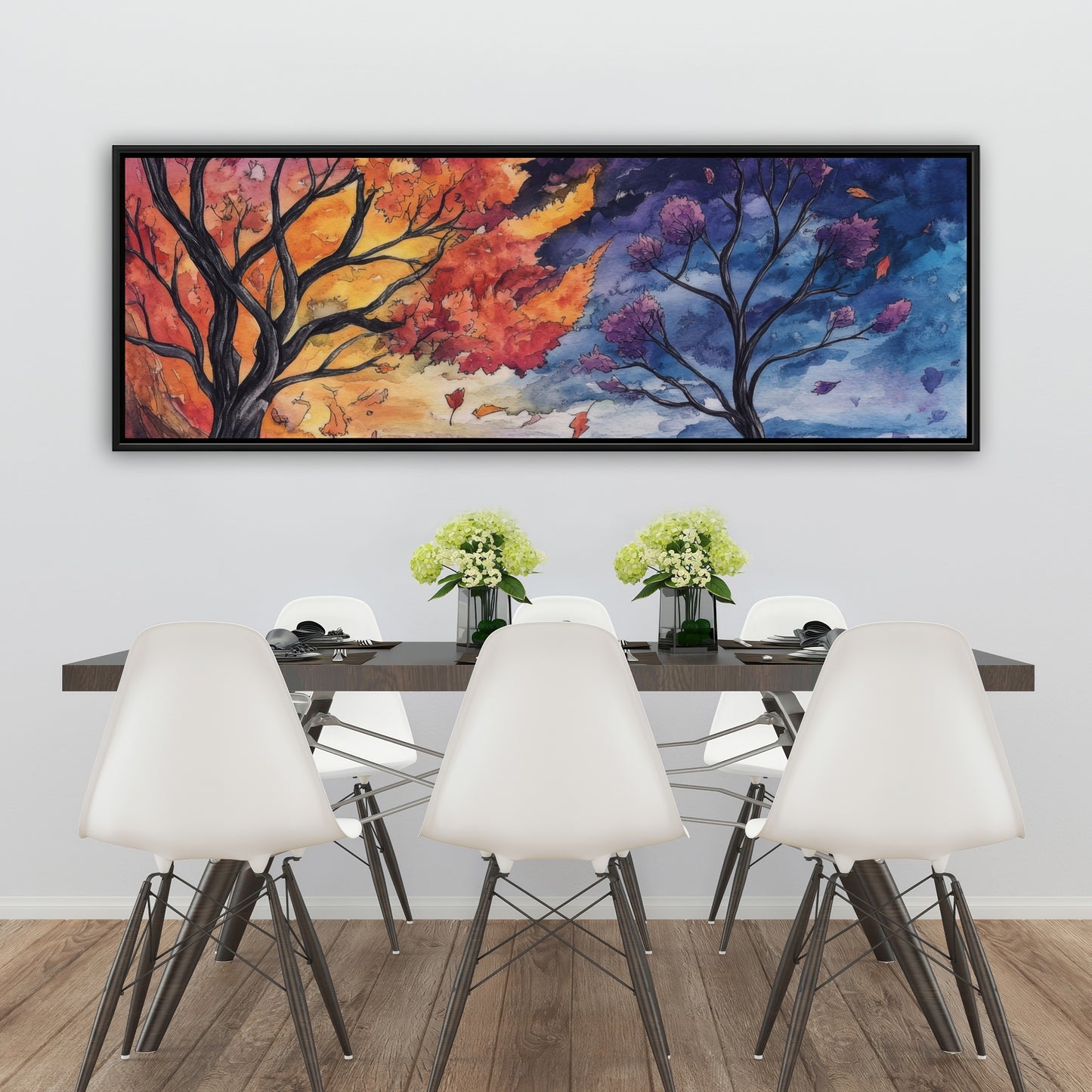 Before the storm - Yellow Framed Canvas for Home Decor