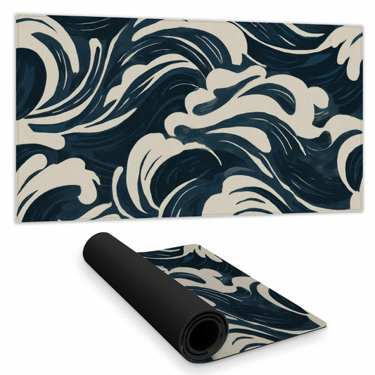 Midnight Ocean Flow Desk Mat | Stylish Home Decor Accessory