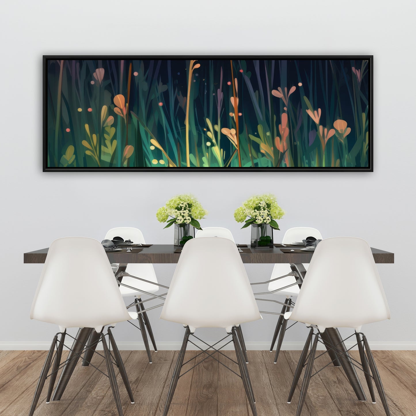 Between twigs - Framed Canvas - Print on demand