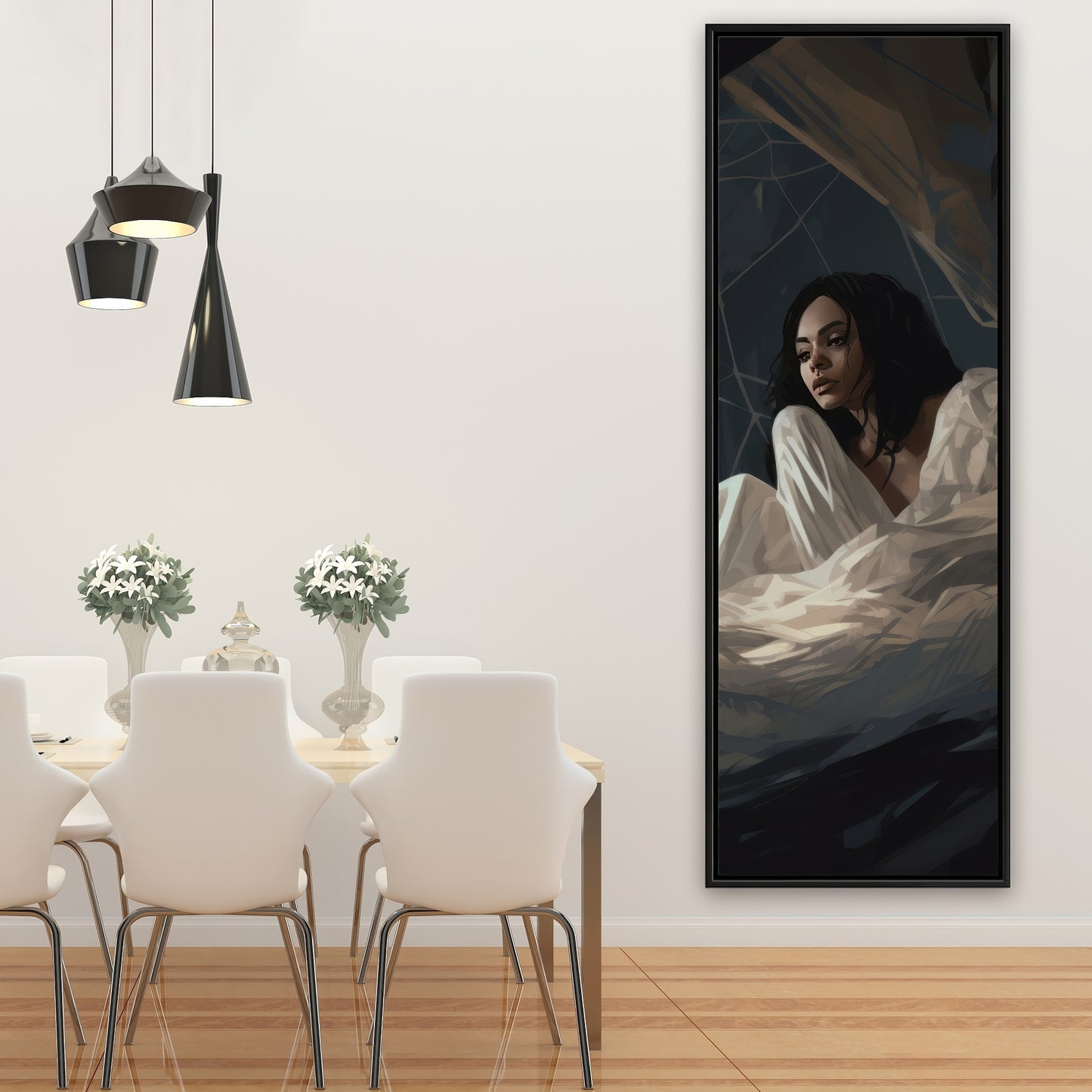 Spider princess - 36"x36" Framed canvas