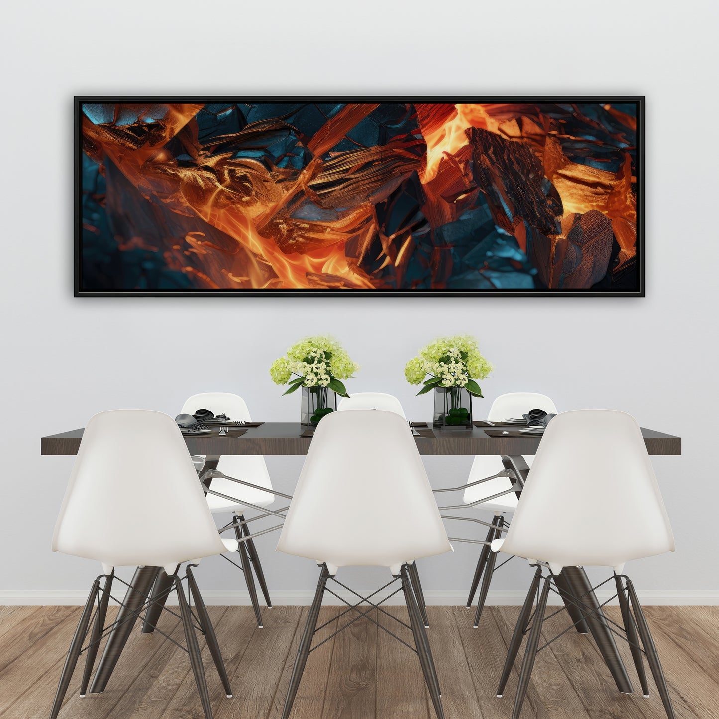 Cursed Visions - Yellow Framed Canvas for Home Decor