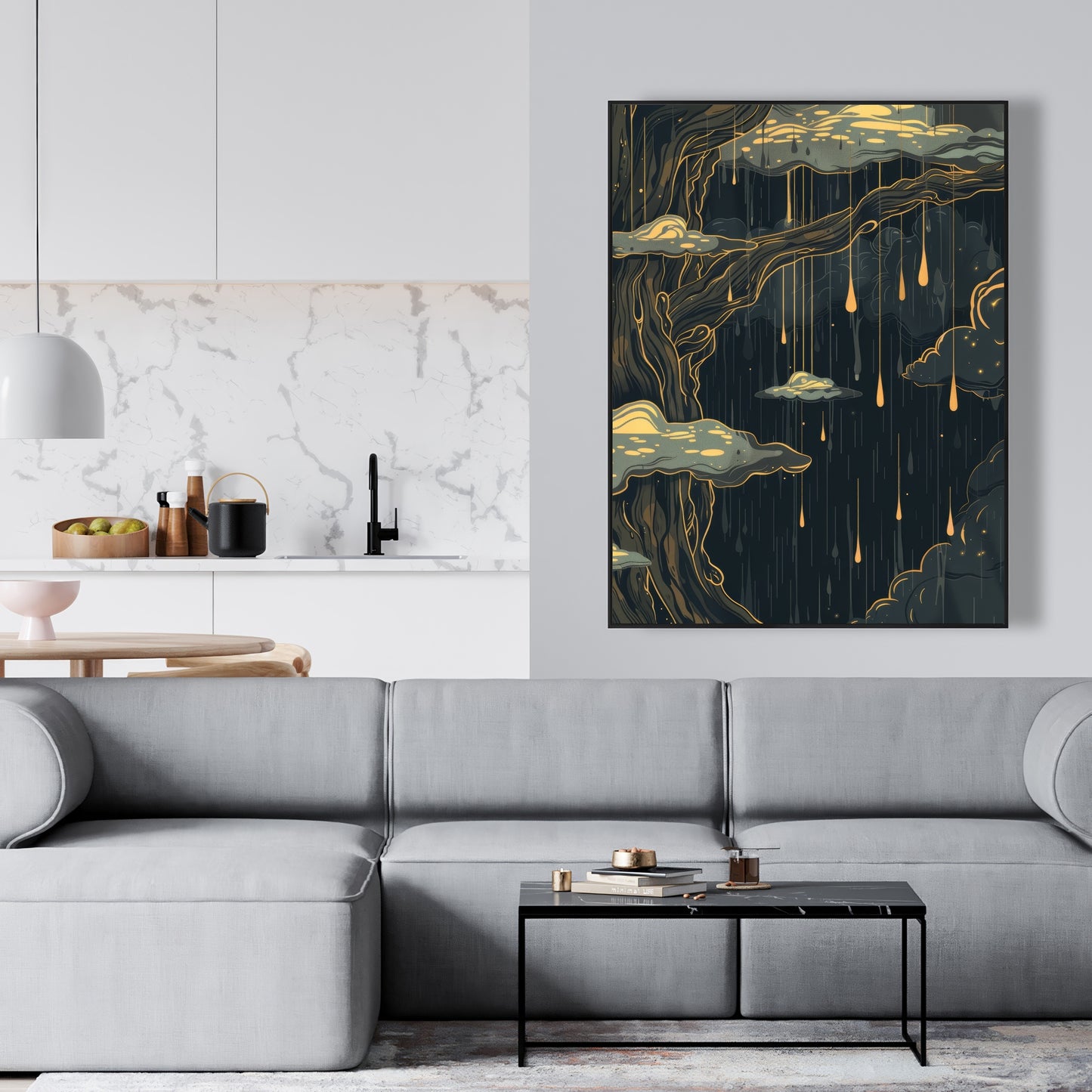 Goopy - 36"x36" Framed canvas