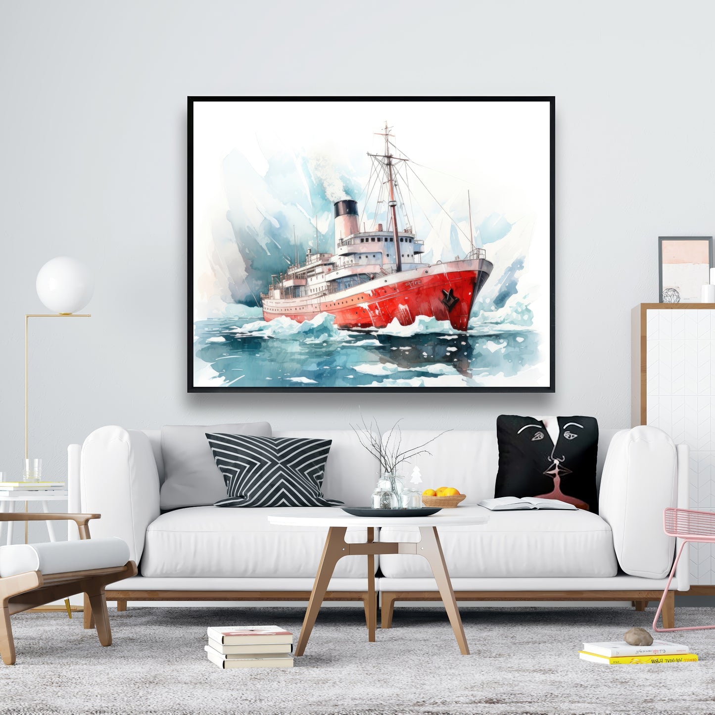 Icebreaker - 36"x36" Framed canvas