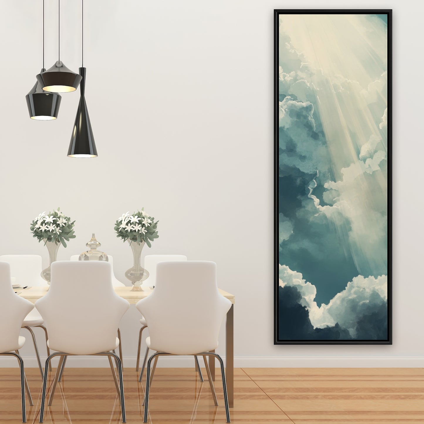 Beam of light - 36"x36" Framed canvas
