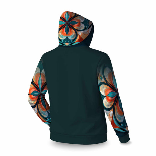 Sweat à capuche Sleevie à motif mandala paisible | Vêtements élégants