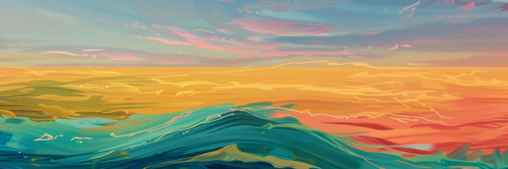 Watercolors - Framed Canvas - Print on demand