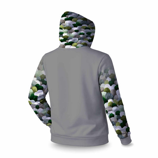 Sweat à capuche à manches courtes Mossy River Stones | Vêtements confortables