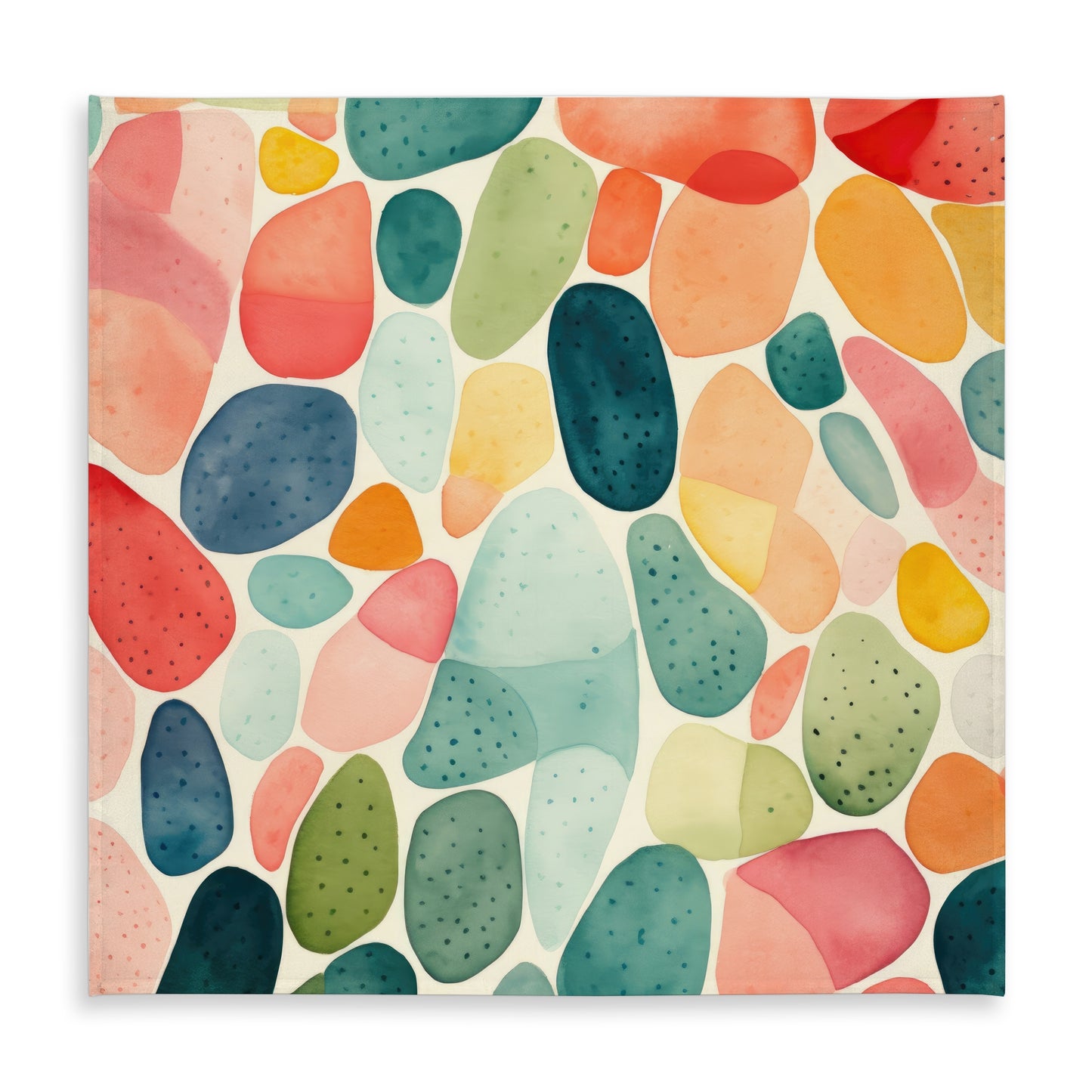 Seedy shapes - Orange Indoor/Outdoor Tablecloth for Home Decor
