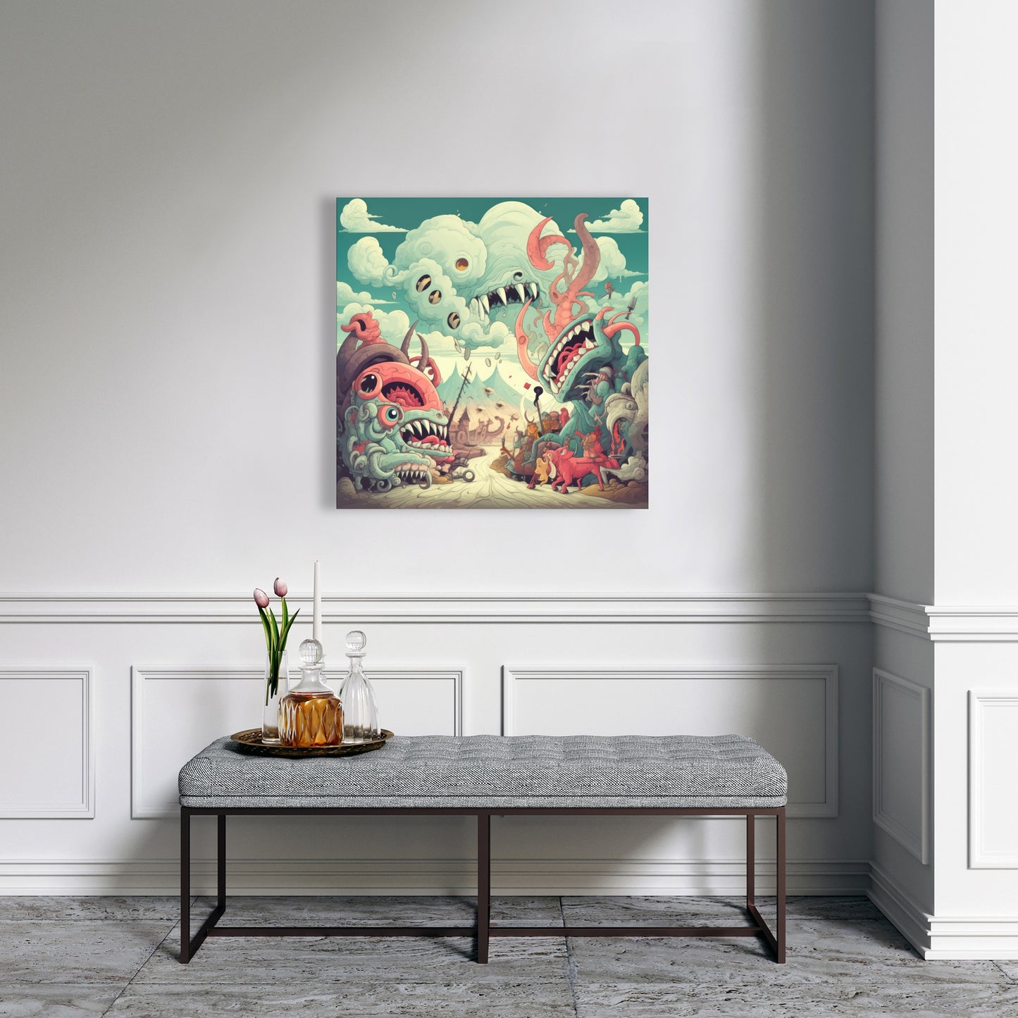 Unimaginable Coral Canvas - Stunning Home Decor Artwork