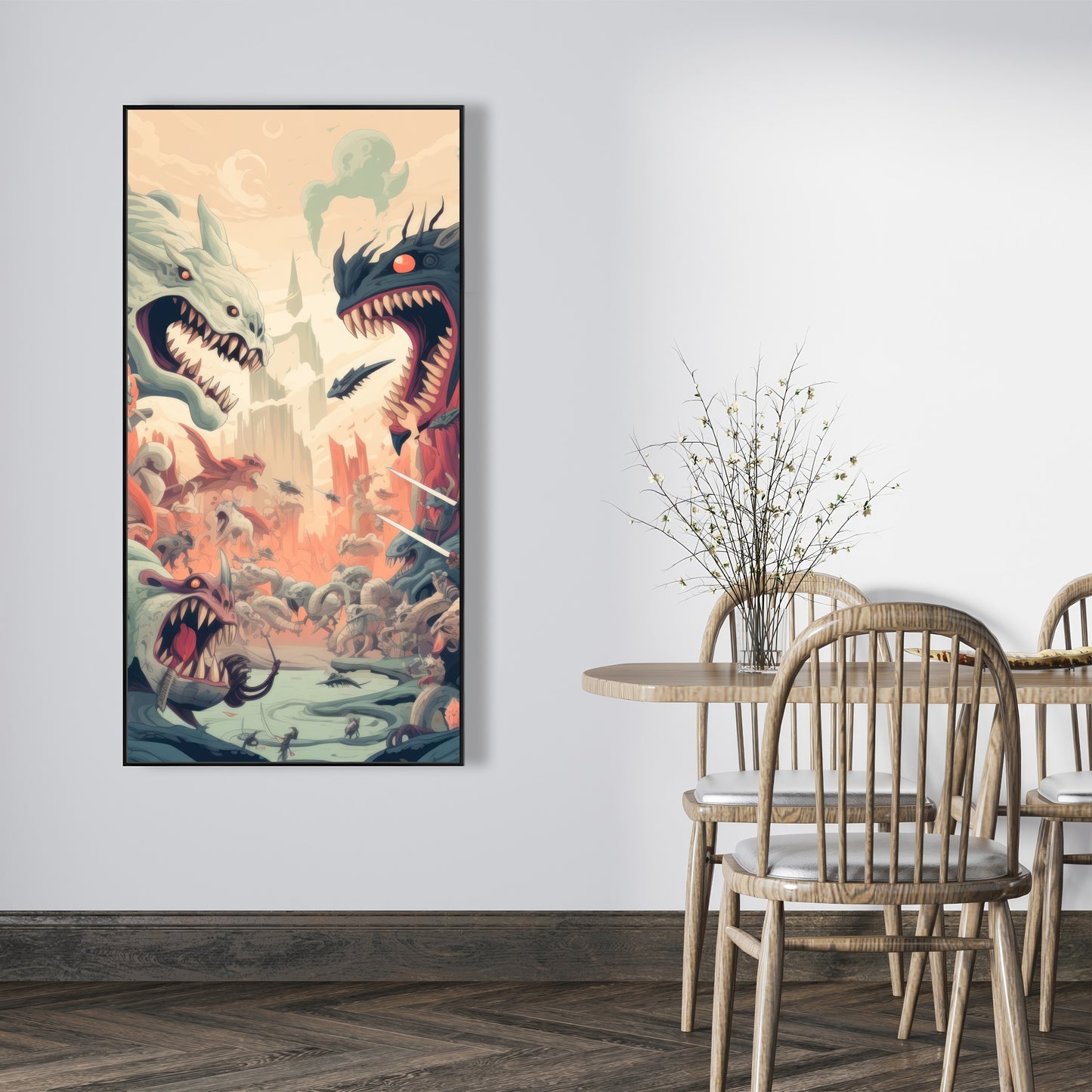 Ultimate fight - Framed Canvas - Print on demand