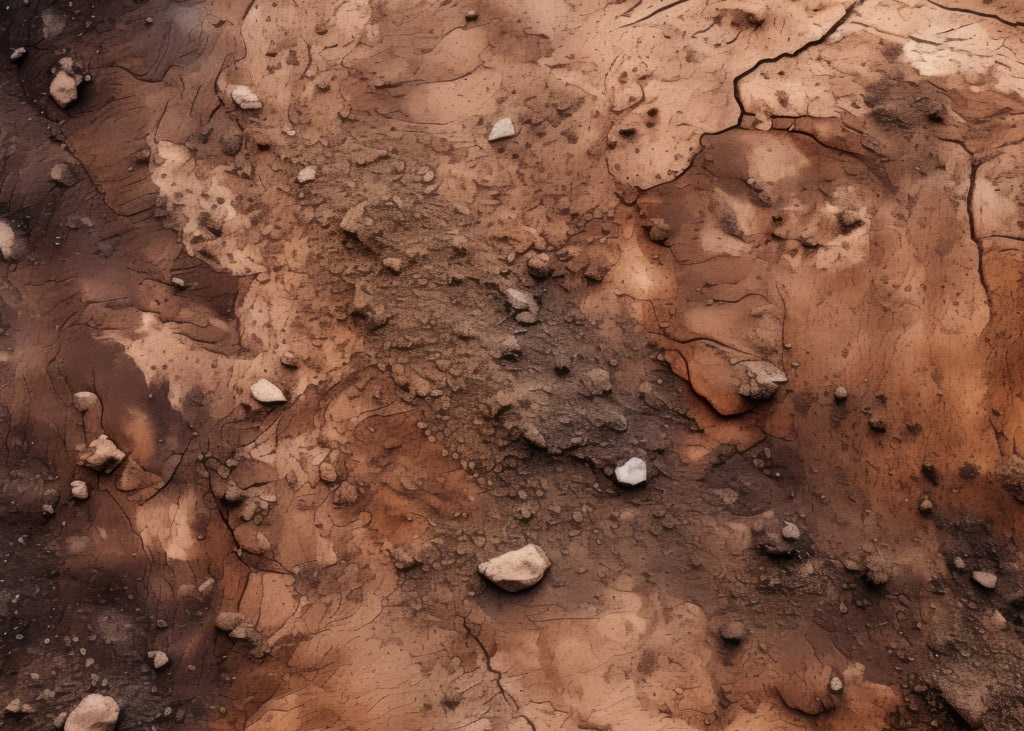 Mud and stones - 17"x24" Bath mat
