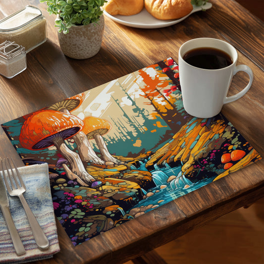Wisdom Inbound Blue Polyester Placemat for Home Decor