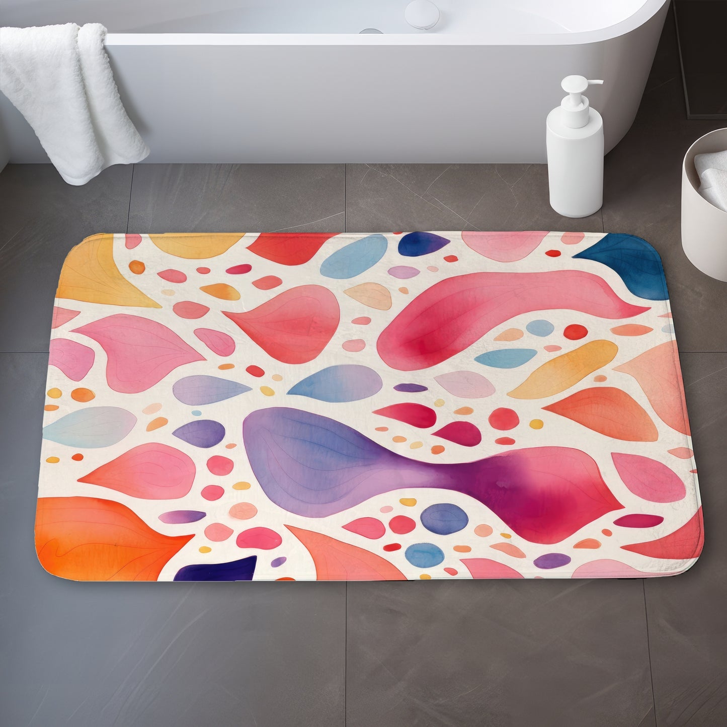 Splotches - 17"x24" Bath mat