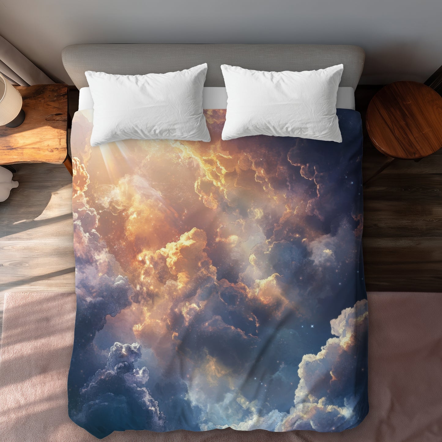 Piercing light - 88"x88" Duvet Cover
