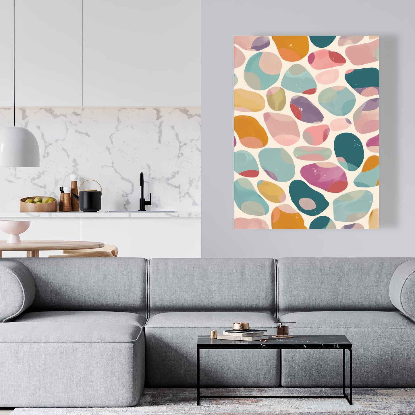 Dots and bops - 32"x32" Canvas
